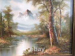 Oil painting on canvas, signed, molded wooden frame, 71 x 61 cm