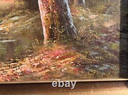 Oil painting on canvas, signed, molded wooden frame, 71 x 61 cm