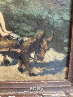 Oil painting on cardboard and wood, 1927, Expressionist, Expressionism, to be identified
