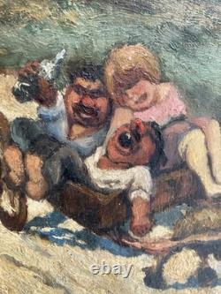 Oil painting on cardboard and wood, 1927, Expressionist, Expressionism, to be identified
