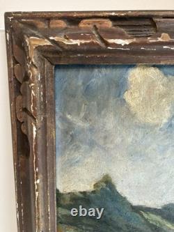 Oil painting on cardboard and wood, 1927, Expressionist, Expressionism, to be identified