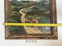 Oil painting on cardboard and wood, 1927, Expressionist, Expressionism, to be identified
