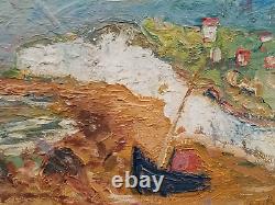 Oil painting on panel 45 cm x 75 cm 4,830 kg - Signed Rolland DUBUC