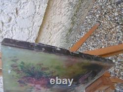 Oil painting on wood. Floral still life in expressionist style, 1907. Signed