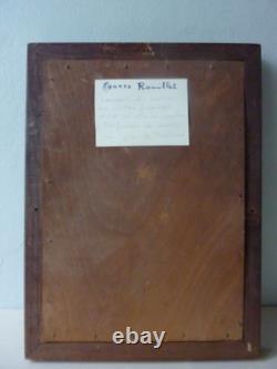 Oil painting on wood, Morlaix Brittany, signed F Rouillet student of Léandre No2
