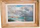 Oil Painting On Wood Depicting Marine Sailing Boats, Signed Van-erch, Height 33.5 Cm, Width 45 Cm.