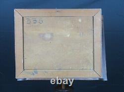Oil painting on wood early 20th century The port of Sanary Provençal school signed
