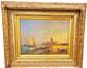 Oil Painting On Wood, Marine Scene, Return From Fishing, M. Paulet, Height 56 Cm, Width 66 Cm