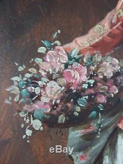 Old Elegant Painting Oil Painting Antique Oil Painting