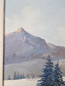 Old Mountain Map Alps Louis Jacob HSP 1940 1950 Contencin Abrate