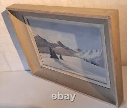 Old Mountain Map Alps Louis Jacob HSP 1940 1950 Contencin Abrate