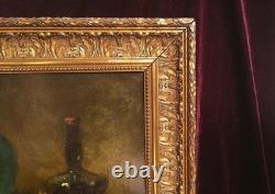 Old Oil Painting French School Fruit Attributed to Chardin 19th Century Gilded Frame