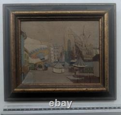 Old Oil Painting Funfair