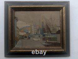 Old Oil Painting Funfair
