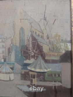 Old Oil Painting Funfair