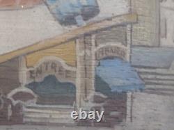 Old Oil Painting Funfair