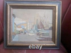 Old Oil Painting Funfair