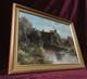 Old Oil Painting By The French Barbizon School, Brittany Normandy, 19th Century