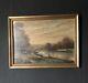 Old Oil Painting On Wood 19th Century Unsigned