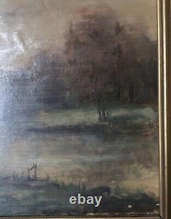 Old Oil Painting on Wood 19th Century Unsigned