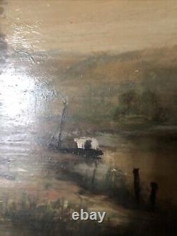 Old Oil Painting on Wood 19th Century Unsigned