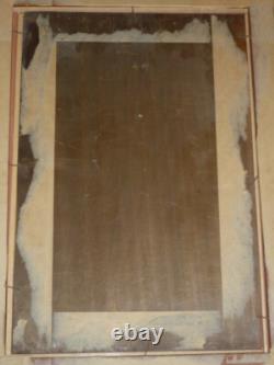 Old Oil Painting on Wood Panel Signed Landscape Underwood Framed