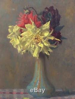 Old Painting, Circa 1900, Bouquet Of Flowers