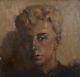 Old Painting Hsp Portrait Of A Woman Signed Twentieth