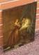 Old Painting. Interior Scene. Oil On Wood Panel Signed