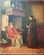 Old Painting Interior Scene Painting Oil Antique Oil Painting
