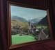 Old Painting Oil Barbizon School Attributed 19th Century Mountain Church Pyrenees