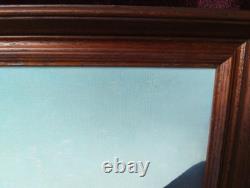 Old Painting Oil Barbizon School Attributed 19th Century Mountain Church Pyrenees
