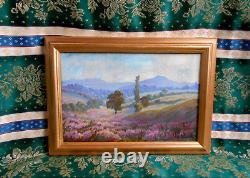 Old Painting Oil French School of Barbizon 19th Century Gilded Wood