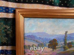 Old Painting Oil French School of Barbizon 19th Century Gilded Wood