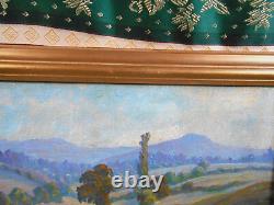 Old Painting Oil French School of Barbizon 19th Century Gilded Wood