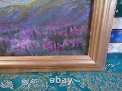 Old Painting Oil French School of Barbizon 19th Century Gilded Wood