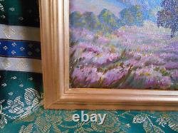 Old Painting Oil French School of Barbizon 19th Century Gilded Wood