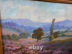 Old Painting Oil French School of Barbizon 19th Century Gilded Wood