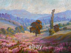 Old Painting Oil French School of Barbizon 19th Century Gilded Wood