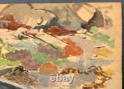 Old Painting Oil Panel DREYFUS STERN (1890-1972) Landscape Character 19th Century