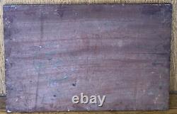 Old Painting Oil Panel Landscape Jules-Charles Choquet (1846-1934)