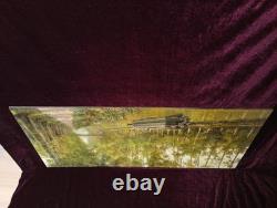 Old Painting Oil School of Barbizon French Canal Seine DLG XIX 19