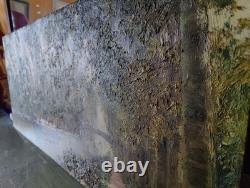 Old Painting Oil School of Barbizon French Canal Seine DLG XIX 19