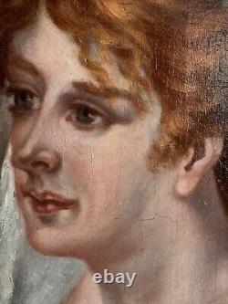 Old Painting/Oil on Wood/End of the 18th Century/38.5x30cm