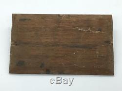 Old Painting On Wood Pattern Landscape And Character Of Breton Type, Holland