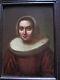Old Painting Portrait Oil Wood Woman Lady Renaissance Nineteenth Shabby Chic