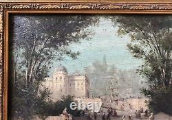 Old Painting Signed Ferdinand Happiness, Presumed View Of The Bosphorus, Painting, 19th