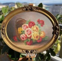 Old Painting on Wood, Oil France 19th Century