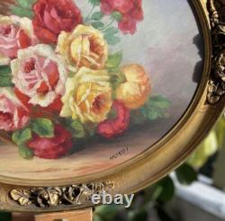 Old Painting on Wood, Oil France 19th Century