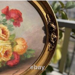 Old Painting on Wood, Oil France 19th Century